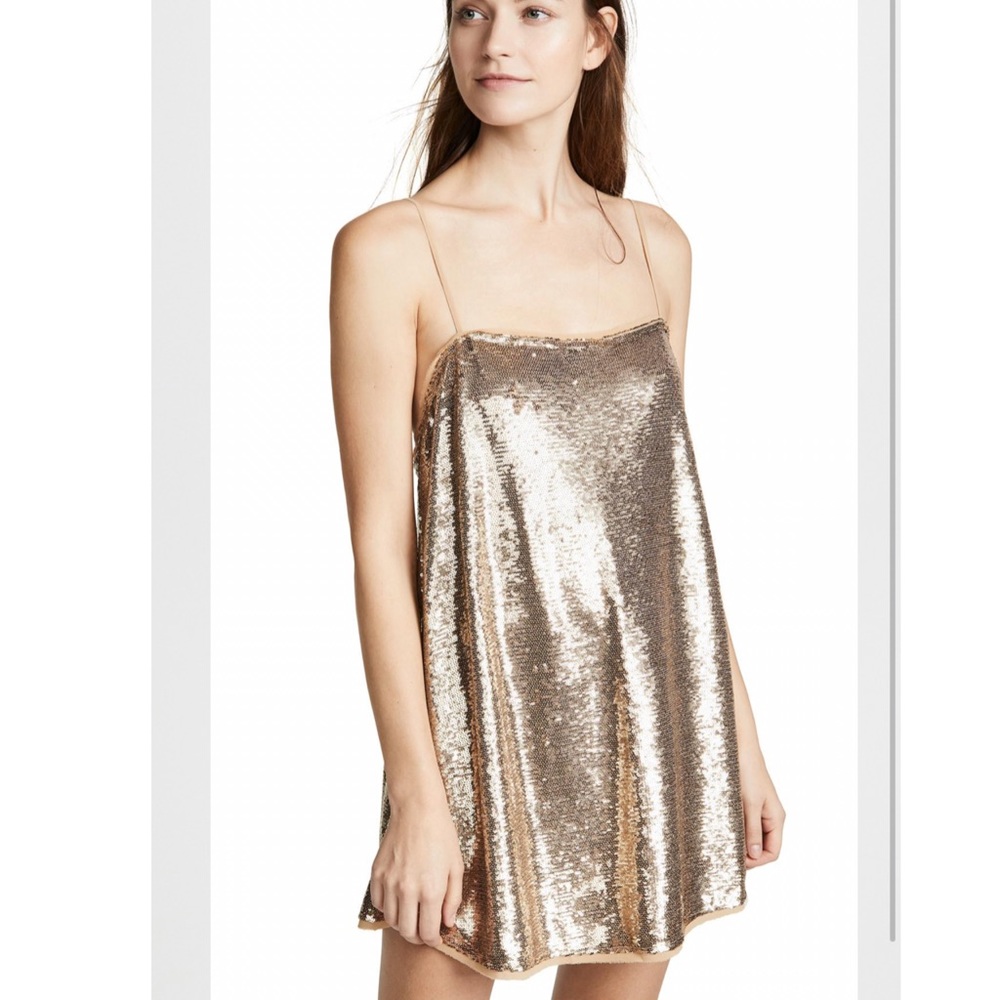 Free people sequin slip dress
